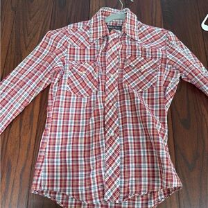 Vintage Youth Pearl Snap Plaid Shirt